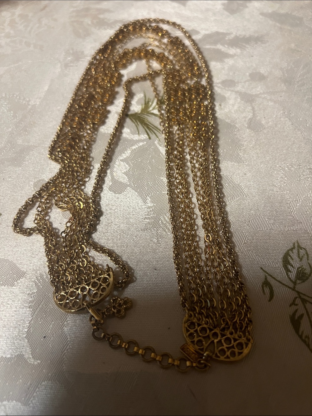 Gold Multi-Chain Statement Necklace - Women Jewelry